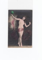 Üdvözlő képeslap Erotikus művész festett AKT kép postatiszta