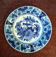 Original hand-painted Delfts blau raam Dutch porcelain decorative plate