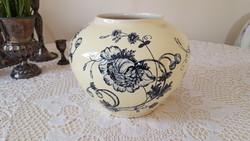 Antique art nouveau faience pot