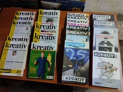 92 issues of Kreatív magazine 1994 - 2017