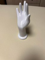 Porcelán kéz alakú ékszertartó