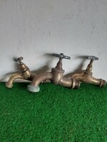 3 pieces of antique copper wall-mounted washbasin faucet for sale together!