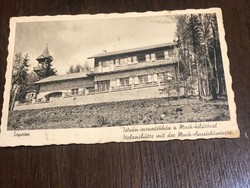 Sopron-istván shelter with the muck lookout postcard 1941.Stefanshütte mit der muck -aussichtswarte