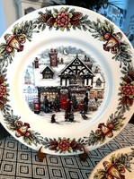 Royal stafford made in burslem Christmas plates