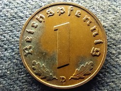 Németország Horogkeresztes 1 birodalmi pfennig 1938 D (id73010)