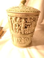Jelenetes Zsolnay Pécs fedeles urna váza