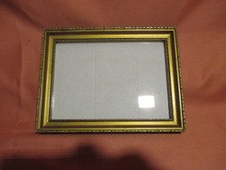 Old glass picture frame