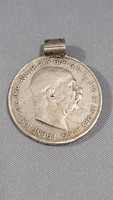 Silver 2 crown medal 1912