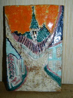Rózsa Mária kerámia falikép
