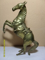 Régi nagyméretű  Réz- bronz ló szobor 41 cm 3 kg