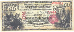 USA / San Francisco / 50 dollár 1741 REPLIKA