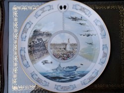 Coalport English bone china decorative bowl with Winston Churchill quote ii. In memory of World War