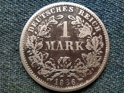 Németország Második Birodalom I. Vilmos (1871-1888) .900 ezüst 1 Márka 1886 D (id72930)