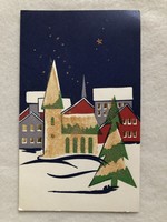 Old Christmas opening postcard