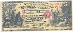 USA 5 dollár 1870 REPLIKA