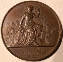 N/040 - 1870. „MOTV Aradon" bronz emlékérem