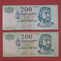 200 forint 1998-ból, 2 db (42)