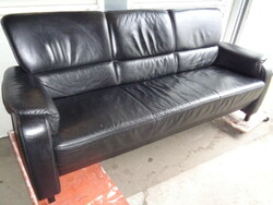 Real leather 3 seater sofa