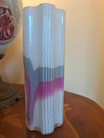 Double glazed glass vase