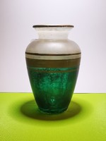 Arte murano hand painted glass vase