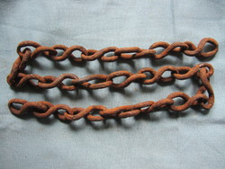Ancient forged iron chain