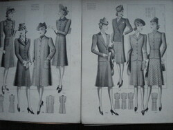 Divat modellek 13 lap kosztüm, ruha, kabát 1940.