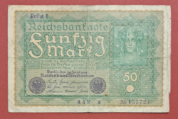 Németország Weimari Köztársaság (1919-1933) 50 Márka bankjegy 1919 (44)