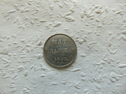 Szabadságharc ezüst 6 krajcár 1849 NB Nagybánya