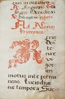 1500-1600 között keletkezett nagyméretű eredeti kézirat egy (ciszterci) breviáriumból (XVI. század)