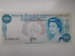 Isle of Man 50 pence 1972 oz very rare!