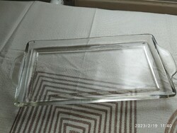 Art deco, thick-walled glass tray, for sale! /About 1930/ .