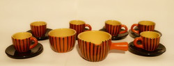 Ceramic coffee set.