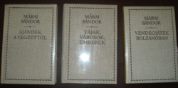 3 Sándor Márai's work on gray pearl canvas binding