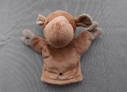 Plush glove doll - camel/dromedary -