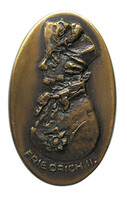 Murányi ildiko: ii. Prussian King Frederick (the Great) plaque