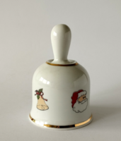 Marked Christmas pattern porcelain bell, bell