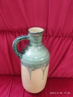 Retro dripped glazed ceramic water bottle, spout for sale!