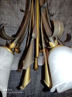 VEGYE VIGYE ÁR!!!  HONSEL florentin mennyezeti lámpa 5 égős csillár  fém üveg búrákkal értékes márka