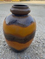 W. Germany - West - German painted - glazed ceramic floor vase r0
