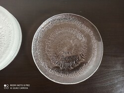Iittala Finnish glass plate from the solaris series. Designed by tapio wirkkala