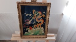 (K) beautiful Asian picture with 30x40 cm frame