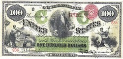 USA 100 dollár 1864 REPLIKA