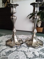 Silver-plated candlesticks from Vienna from the 1900s, marked for what!