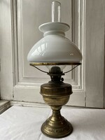 Régi Lüszter petróleum asztali lámpa