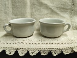 2 antique porcelain koma cups in white