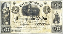 New oprleans $50 1842 replica