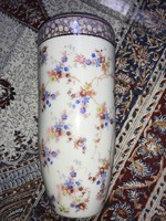 Drasche art deco stílusú lüszteres , kézifestett virágos váza