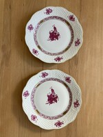 Herend apponyi 2-piece patterned cake plate small plate
