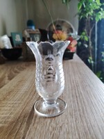Crystal violet vase