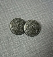 2 pcs. Metal button with lion, coat of arms. 2.3 Cm. For button collectors, tailoring-sewing-creative.